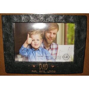 GRASSLANDS ROAD 4" X 6" "DAD MAN MYTH LEGEND" PHOTO FRAME FATHER'S DAY NIB